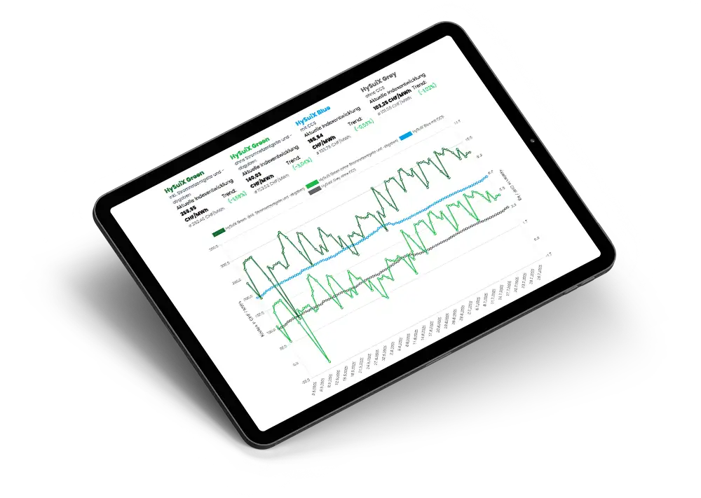 Tablet Hydex-Visualisierung